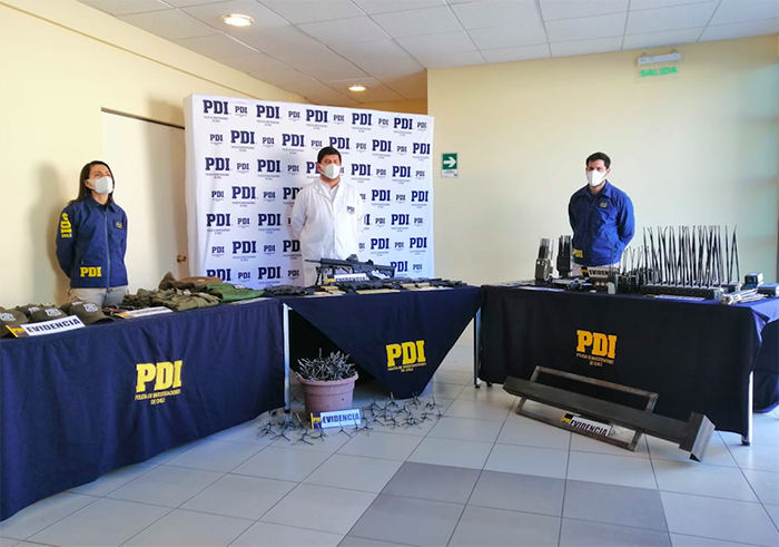 Photo of PDI logra incautar importante cantidad de armamento en Quebrada de Talca